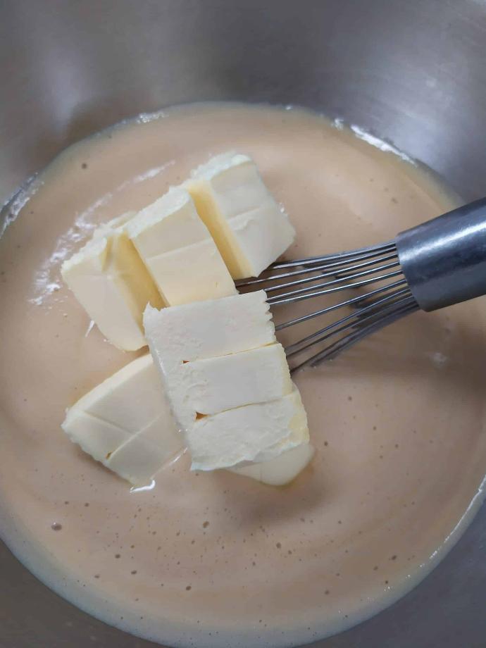 Photo beurre incorporé au lait caramel