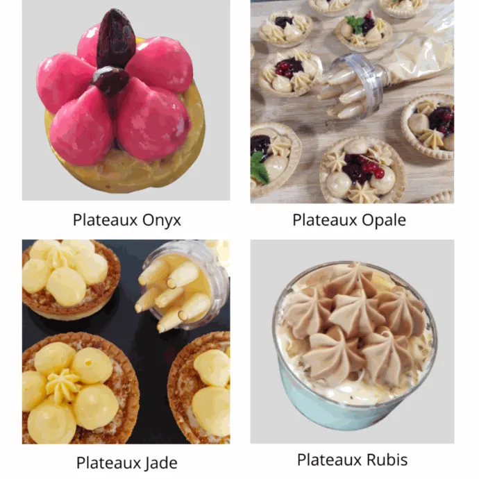 Set 4 plateaux Circulaires + le bouchon